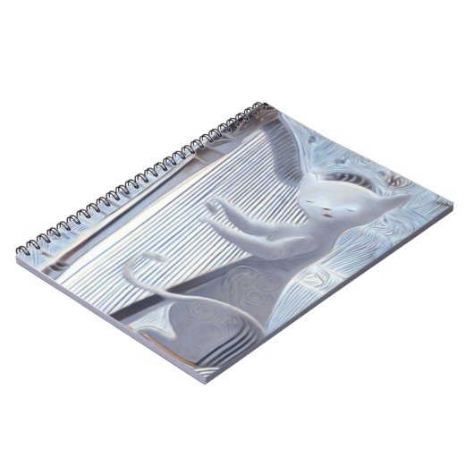 Dreamscape Cat Harp – Notebook ノートブック (左側)