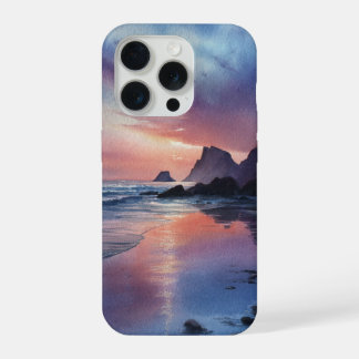 Dreamscape Coastal Sunset Cover iPhone 15  Proケース