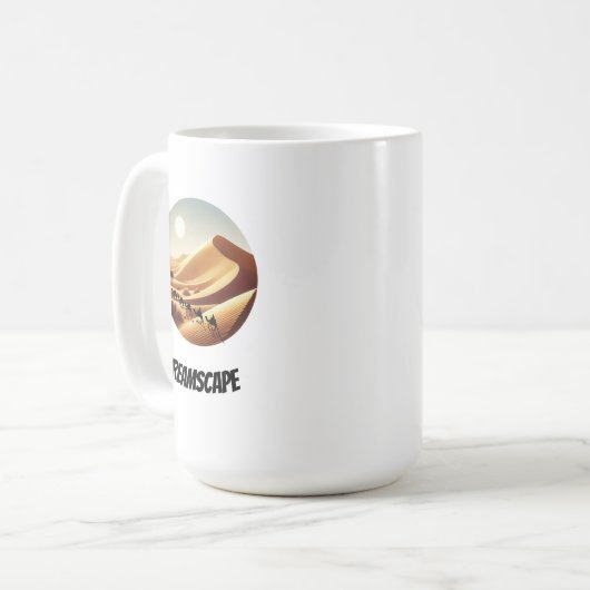 Dreamscape Desert Sunset - Sahara Adventure コーヒーマグカップ (正面左)