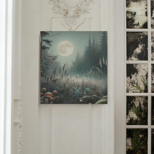 "Dreamscape Glow – Enchanted Twilight Meadow キャンバスプリント