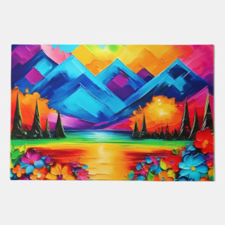 Dreamscape Horizon 絵を描's ドアマット