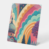 Dreamscape Rainbow Dome Pedestal Sign – Customize 台座サイン (正面)