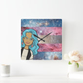 DreamsIntoRealityComics Ashlyn Tempestカバーアート スクエア壁時計 (ホーム)