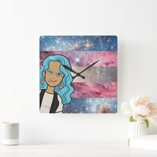 DreamsIntoRealityComics Ashlyn Tempestカバーアート スクエア壁時計 (ホーム)