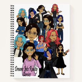 DreamsIntoRealityComics Ashlyn Tempestカバーアート ノートブック