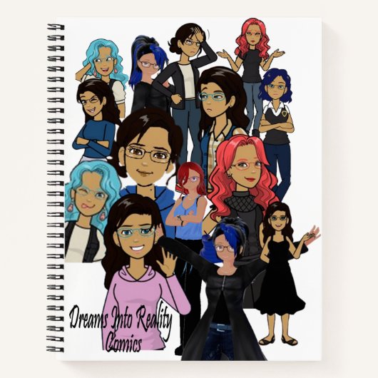 DreamsIntoRealityComics Ashlyn Tempestカバーアート ノートブック (正面)