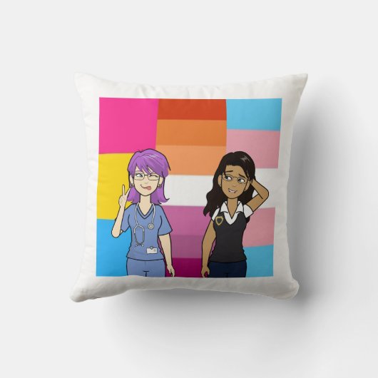 DreamsIntoRealityComics Just the 2 of Us Cover Art クッション (裏面)