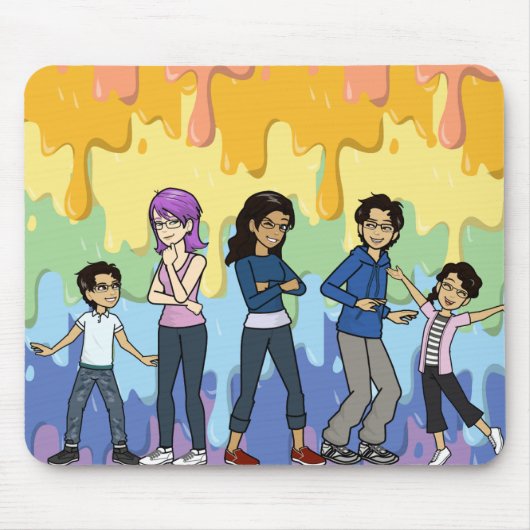 DreamsIntoRealityComics The Fam Cover Art マウスパッド (正面)