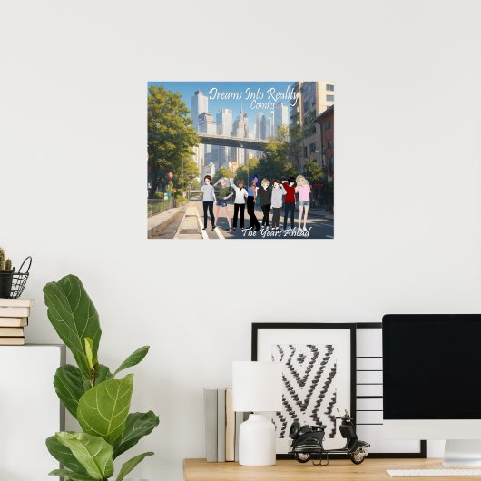 DreamsIntoRealityComics The Year Ahead Cover Art ポスター (ホームオフィス)