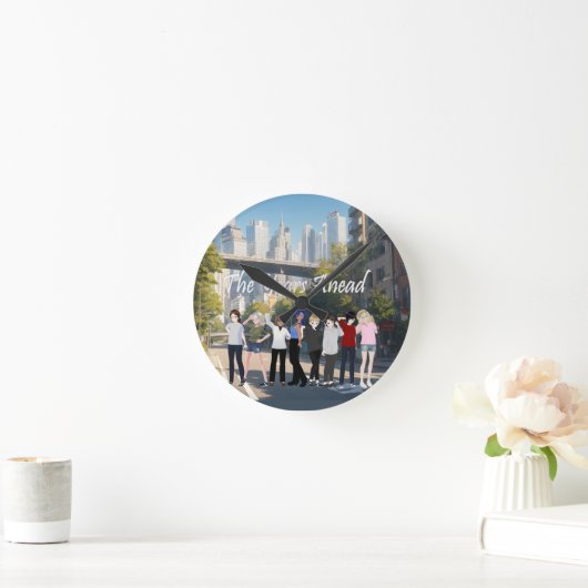 DreamsIntoRealityComics The Year Ahead Cover Art ラウンド壁時計 (ホーム)