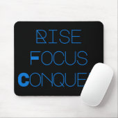 Dreamtech_Inc: Rise, Focus, Conquer デスクマット マウスパッド (マウス)