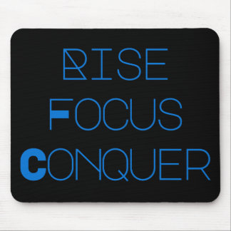 Dreamtech_Inc: Rise, Focus, Conquer Desk Mats マウスパッド