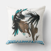 DreamWalker Horse Pillow by AmyLyn Bihrle クッション (正面)
