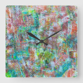 Dreamweaverウォールクロック スクエア壁時計 (正面)