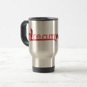 Dreamwidthのロゴのタンブラー トラベルマグ (正面左)