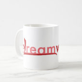 Dreamwidthのロゴのマグ コーヒーマグカップ (正面左)