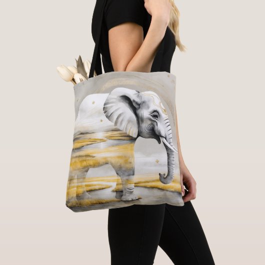 Dreamwoven Guardian Elephant Tote トートバッグ (クローズアップ)