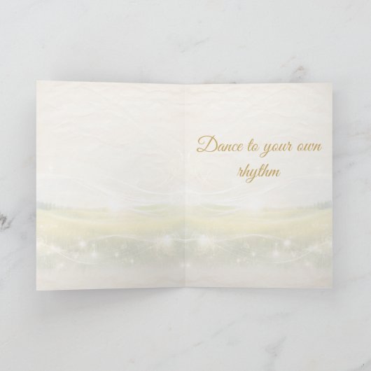 Dreamwoven Guardian Grasshopper Greeting Card  カード (内部)