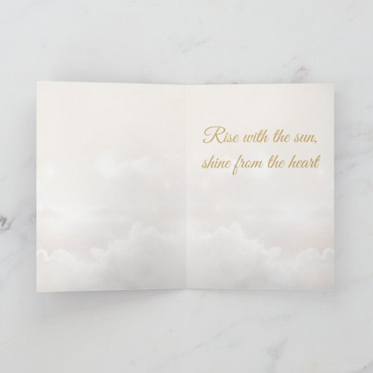 Dreamwoven Guardian Parrot Greeting Card カード (内部)