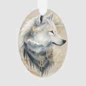 Dreamwoven Guardian Wolf Ornament オーナメント (正面)