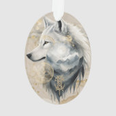 Dreamwoven Guardian Wolf Ornament オーナメント (裏面)
