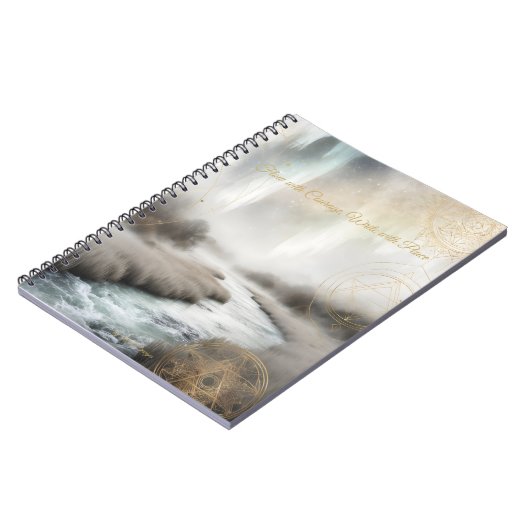 Dreamwoven Guardians Journal – Sacred River Light ノートブック (左側)