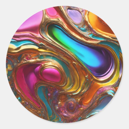 Dreamyステッカーカラフルコレクション ラウンドシール (正面)