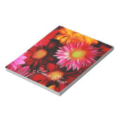 Dreamyデイジーフローラメモ帳 ノートパッド (回転)