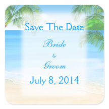 Dreamyビーチ結婚式Save The Date