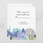 Dreamyフローラ返信カード 出欠カード (正面/裏面)