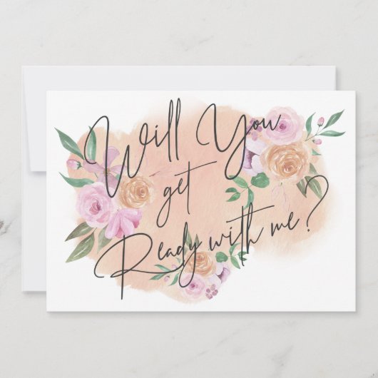 DreamyフローラGet Ready With Me Card 招待状 (正面)