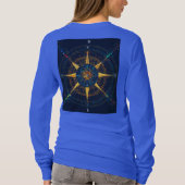 DreamyヘッドフォンとハートTシャツ Tシャツ (裏面)