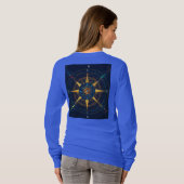 DreamyヘッドフォンとハートTシャツ Tシャツ (裏面フル)