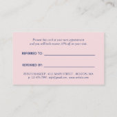 Dreamy抽象芸術Pastels紹介カード 紹介カード (裏面)