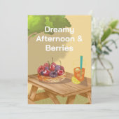 Dreamy Afternoon Invitation – Sweet Fruit & Friend 招待状 (スタンド正面)
