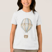 Dreamy Air Balloon Design トライブレンドＴシャツ (正面)
