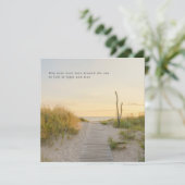 Dreamy and soft beach nature aesthetic, greeting カード (スタンド正面)