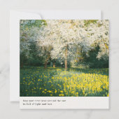 Dreamy and soft Spring Blossoms aesthetic greeting カード (正面)