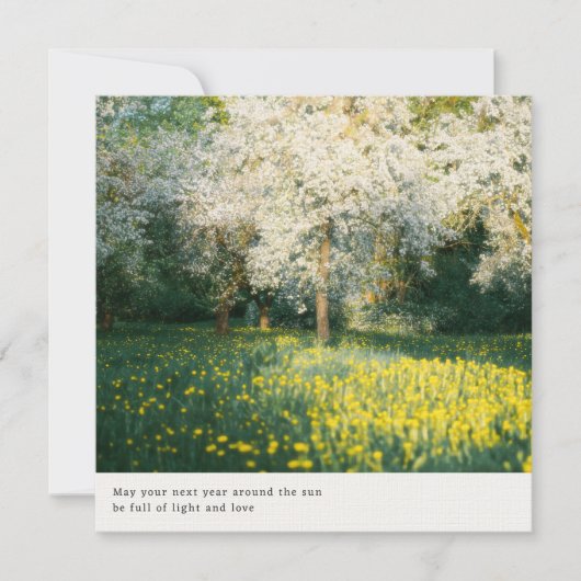 Dreamy and soft Spring Blossoms aesthetic greeting カード (正面)