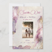 Dreamy Aquarella日付カードを保存 セーブザデート (正面)