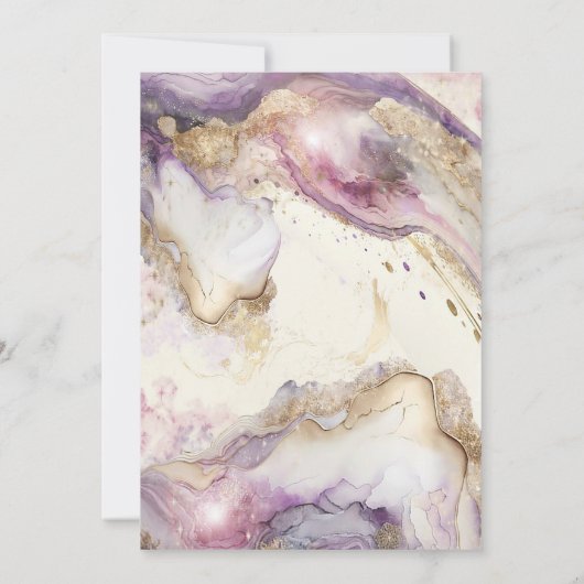 Dreamy Aquarella日付カードを保存 セーブザデート (裏面)