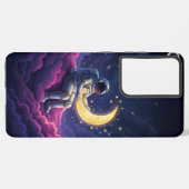Dreamy Astronaut & Golden Moon - Galactic Magic Il Samsung Galaxyケース (裏面横)