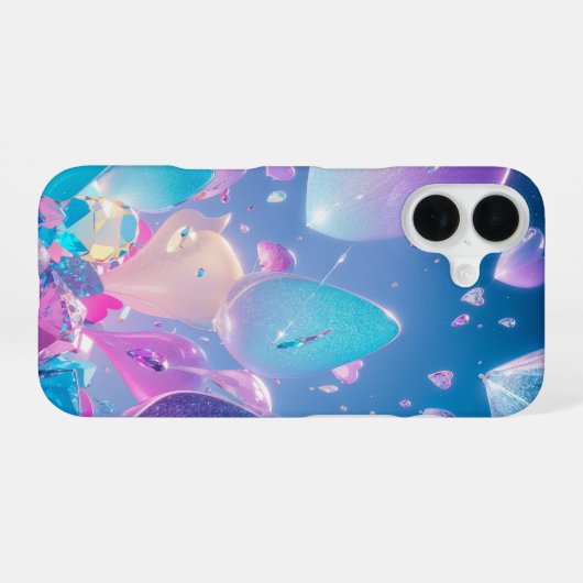 Dreamy Balloon Sky Phone Case iPhone 16ケース (裏面横)