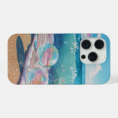 Dreamy Beach Waves Cover iPhone 15  iPhoneケース (裏面横)