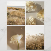 Dreamy beige and golden Scrapbook Cutout paper (正面)