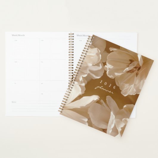 Dreamy beige / brown floral プランナー手帳 (ディスプレー)