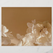 Dreamy beige floral Elegant Scrapbook Paper (裏面)
