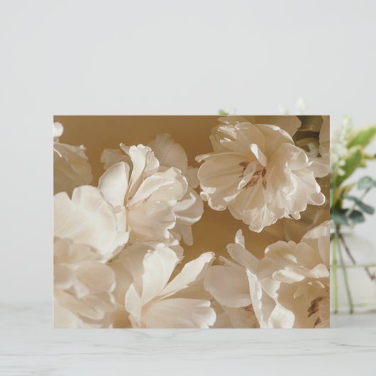 Dreamy beige floral Elegant Scrapbook Paper (スタンド正面)
