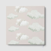 Dreamy Beige Neutral天国送信ジェンダーの表示 ゲストブック (裏面)