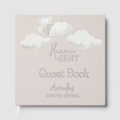 Dreamy Beige Neutral天国送信ジェンダーの表示 ゲストブック (正面)